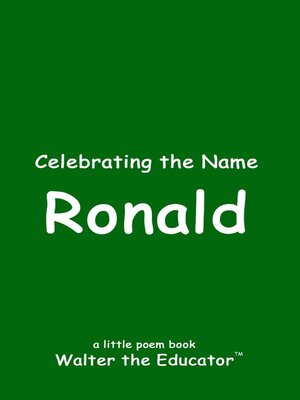 cover image of Celebrating the Name Ronald
